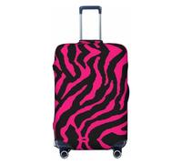 GaxfjRu Zebra Tiger Leopard - Copertura per valigia, per bagagli, mantiene il tuo bagaglio sicuro ed elegante, copertura per bagagli per valigie approvata TSA, Nero , L