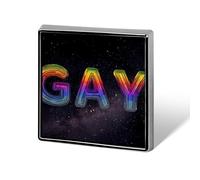Gay Arcobaleno Galaxy Universi Smalto Spille da bavero da uomo Spille per donna Spilla con bottone Zaino Cappello Decorazione 1 "
