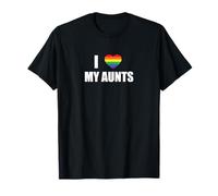 Gay Aunties 2 Zie Omosessuale LGBT Io Amo Le Mie Zie Maglietta