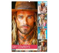 Gay Cowboys. Queerdos. Wild, schön und ungezähmt (Wandkalender 2026 DIN A2 hoch), CALVENDO Monatskalender: Die coole Seite des Queer-Seins im modernen Wild West-Stil