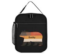Gay Daddy Bear Flag Lunch Box per uomini e donne borse isolate per il pranzo portatile borsa termica tote per lavoro picnic