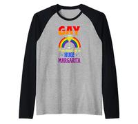 Gay E Bisogno di Un Enorme Margarita LGBTQ Queer Messicano Amore Maglia con Maniche Raglan