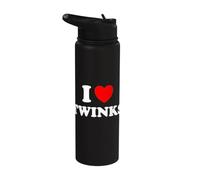 Gay Papà Io Amore Ragazzi Stainless Steel Insulated Water Bottle