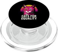Gay Pride - Gatto carino per l'uguaglianza Rainbow Pride PopSockets PopGrip per MagSafe
