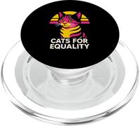 Gay Pride - Gatto carino per l'uguaglianza Rainbow Pride PopSockets PopGrip per MagSafe