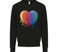 Gay Pride Lgbt Cuore Uomo Felpa Maglione