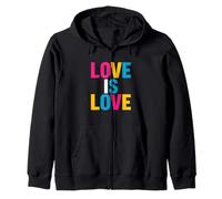 Gay Pride Mese Love is Love Rainbow Pride Cool LGBTQ+ Felpa con Cappuccio