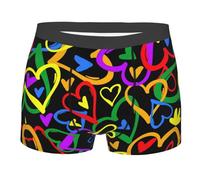 Gay Pride Rainbow Boxer Uomo Resistente Uomo Pantaloncini Boxer Aderenti Intimo Maschile per Uomini Sportivi L'Uso Quotidiano S