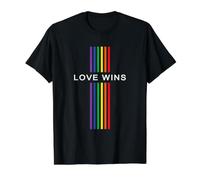 Gay Pride Rainbow Equality Love Vince Strisce Maglietta con Stampa Grafica Economica