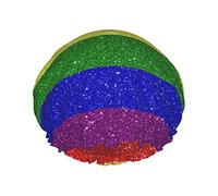 Gay Pride Rainbow Flag Cuffia da a da donna Cappellini per capelli lunghi riutilizzabili Cappello da a regolabile a doppio strato per donna Bambini Adatto a tutte le lunghezze