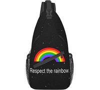 Gay Pride Rainbow LGBT Sling Backpack, Casual Crossbody Shoulder Backpack Sling Bag Chest Daypack for Men Women