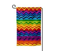 Gay Pride Rainbow Pattern1 Bandiere da giardino verticali a doppia faccia bandiera per casa 30,5 x 45,7 cm Primavera Estate Stagionale Yard Banner Holiday Farmhouse Yard Outdoor Hanging Decorazione
