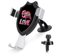 Gay Prideful Rainbow Flamingo LOVE supporto per telefono universale auto parabrezza cruscotto supporto telefono