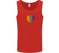 GAY PULSE HEART GAY PRIDE AWARENESS MAGLIA SENZA MANICHE UOMO