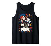 Gay Punk Ribelle Con Orgoglio Arcobaleno Punk Rock Canotta