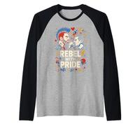 Gay Punk Ribelle Con Orgoglio Arcobaleno Punk Rock Maglia con Maniche Raglan