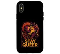 Gay Punk Soggiorno Queer Colorato Orgoglio Custodia per iPhone X/XS