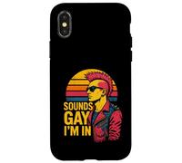 Gay Punk Suoni Gay Io Sono In Rainbow Pride Tee Custodia per iPhone X/XS