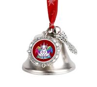 Gay Satana LGBT Goth Gay Natale Jingle Bells Albero Appeso Ornamento Campana di Natale Ciondolo Festa Festival Decor Campana Ala