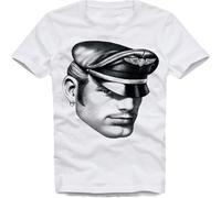 Gay T Shirt Tom of Finland Pleasure Dome Physique PICTORIAL LGBT Interest White L