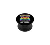 Gaymer Non posso nemmeno giocare dritto - Divertente gioco arcobaleno PopSockets PopGrip Adesivo