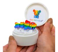 Gaynimals Finley The Whale Shark - Serie Deep Sea Discovery, giocattolo articolato stampato in 3D, animale sensoriale da scrivania per adulti e bambini, pronto da regalare in custodia da collezione