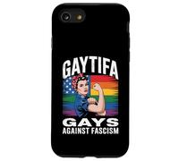Gaytifa I gay contro il fascismo resistono a nessun re orgoglio LGBTQ Custodia per iPhone SE (2020) / 7/8