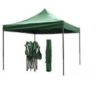Gazebo 3x3 Pieghevole Impermeabile Richiudibile Fisarmonica Fiera mercato Verde