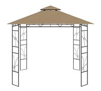 Gazebo 3 x 3 x 2,7 m, struttura in acciaio e 100% poliestere con rivestimento PA, ideale per giardino, campeggio ed eventi all'aperto, durevole e resistente alle intemperie
