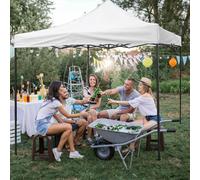 Gazebo 3x3 Pieghevole E Impermeabile Bakaji: Bianco