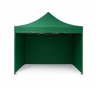 Gazebo 3x4,5 completo colore verde con 3 pareti laterali richiudibile