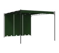 vidaXL Gazebo 4 x 3 x 2,3 m Verde Poliestere e Acciaio