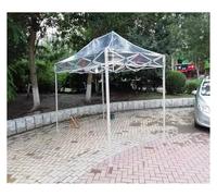 Gazebo a baldacchino, impermeabile, resistente, trasparente, copertura in PVC per patio esterno (3 x 6 m)