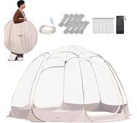 Gazebo a Bolle Pop-Up, Tenda Igloo a Bolle Istantanea Pieghevole, per Eventi All'Aperto da 8-10 Persone, Tenda a Cupola Igloo Resistente Raggi UV, Per Campeggio, Feste In Giardino