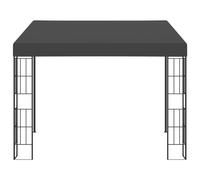 Gazebo a Parete 3x3 m Antracite in Tessuto