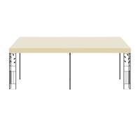 Gazebo a Parete 6x3x2,5 m Crema