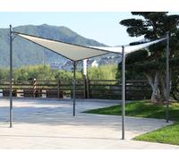 GAZEBO a vela 3.5x3.5mt in acciaio - TELO IMPERMEABILE