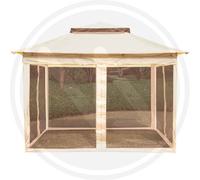 GAZEBO ACCIAIO BELEM CON ZANZARIERA PAPILLON MT. 3X3X2,7H