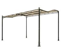 531857 - Pergola patio gazebo in acciaio appoggio a parete 300x250cm