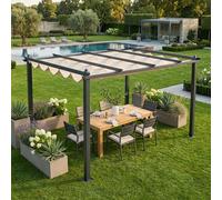 GAZEBO ASTORIA 3 X 4 ANTRACITE TELO BEIGE
