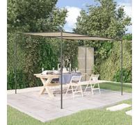VIDAXL - Gazebo Beige 3x3 M 180 G /m Tessuto E Acciaio