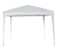 Garden Friend Gazebo Pop Up Struttura pieghevole in acciaio copertura in poliestere con borsa per trasporto 3x3 m h 2,7 m bianco white
