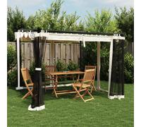 vidaXL Gazebo con Pareti in Rete Crema 3x3 m in Acciaio