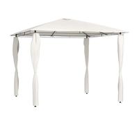 AX Gazebo 3x3x2.6m Crema Tetto Barbecue Ombrari Giardino Esterno Picnic + 313605