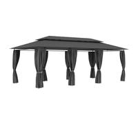 Gazebo con tende 600x298x cm antrociteparasol da esterno, tenda, arredamento da esterno, articoli per la casa, decorazione Anthricite