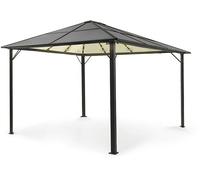 GAZEBO DA GIARDINO BLUMFELDT Pantheon Solid Sky Ambient Solar, Alluminio, Policarbonato, 265x300x400 cm