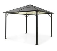 Blumfeldt Pantheon Solid Sky Ambient Solar Gazebo con tetto grigio 3x3m