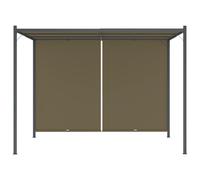 Gazebo da Giardino con Tetto Retrattile 3x3 m Talpa 180 g/m²