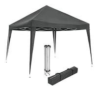 tectake® Gazebo da Giardino Regolabile, Padiglione Gazebo Esterno Resistente con Telaio in Acciaio, Gazebo da Esterno, Gazebo Impermeabile, Resistente ai Raggi UV, 300 x 300 x 255 cm - Grigio