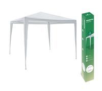 Gazebo da Giardino Smontabile in Ferro Bianco 3 x 3 Metri